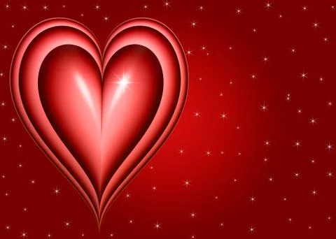 Twinkling heart Stock Illustration