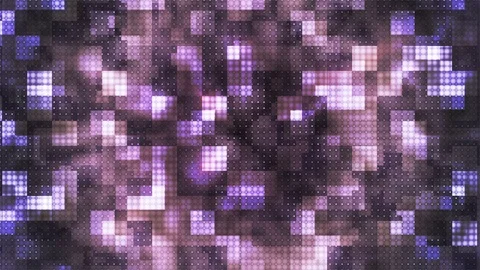 Twinkling Hi-Tech Rounded Diamond Light Patterns, Purple, Abstract, Loopable, 4K Stock Footage