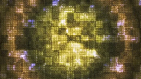 Twinkling Hi-Tech Rounded Diamond Light Patterns, Multi Color, Abstract, Loop,4K Stock Footage