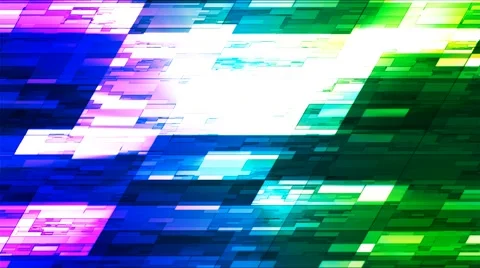 Twinkling Horizontal Slant Hi-Tech Small Bars, Multi Color, Abstract, Loop, 4K Stock Footage