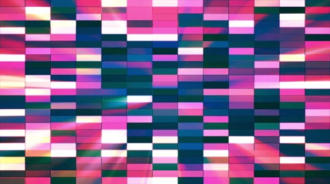 Twinkling Horizontal Small Squared Hi-Tech Bars, Multi Color, Abstract, Loop, HD Stock Footage 53852453