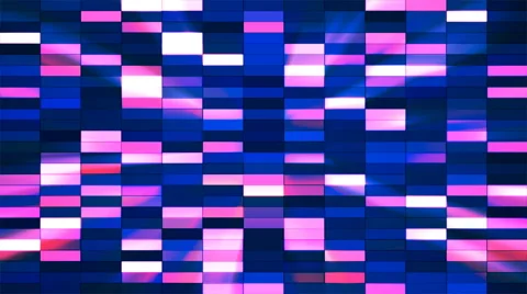 Twinkling Horizontal Small Squared Hi-Tech Bars, Multi Color, Abstract, Loop, 4K Stock Footage 68734480