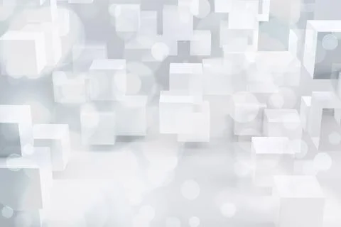Twinkling lights over cube pattern 스톡 일러스트