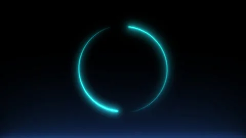 Twinkling lights rotate in a circle Stock Footage 251637195