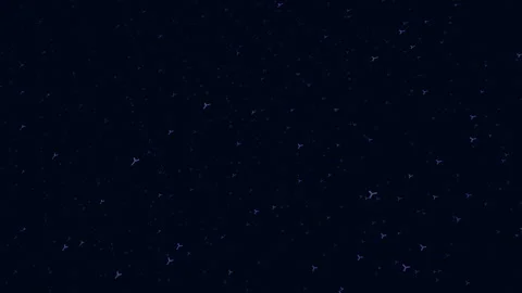Twinkling night dark background with scattered green dots resembling stars Vídeos de archivo 297600100