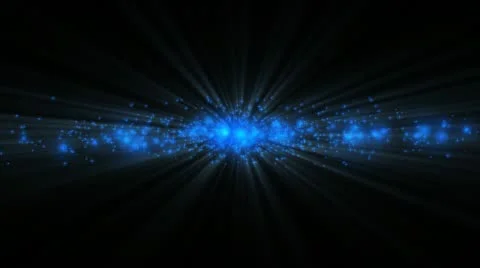 Twinkling particles blue, loop Stock Footage 9426800