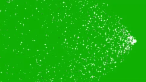 Twinkling sparkles stream green screen motion graphics Stock Footage 166026957
