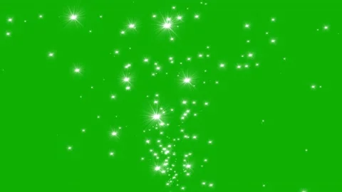 Twinkling sparkles stream green screen motion graphics Stock Footage 205596227