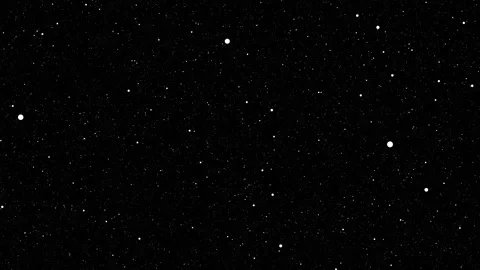 Twinkling star motion in deep outer space Stock Footage 321753206