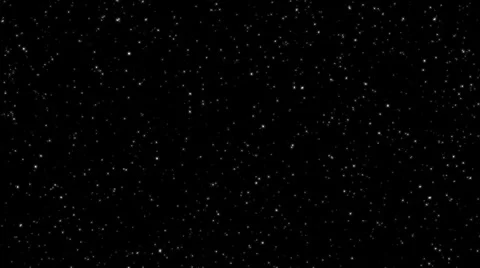 Twinkling stars abstract background, monochromatic realistic Stock Footage