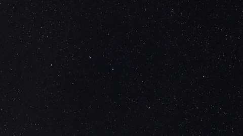 Twinkling stars around the big dipper and meteorites Stock Footage