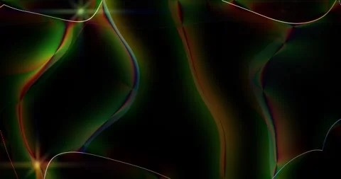 Twinkling stars on the background of multi-colored wavy rays of light Stock Footage 285498691