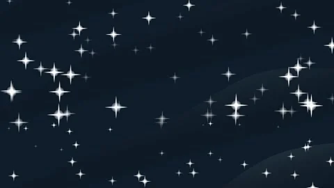 Twinkling stars creating a celestial background motion in a dark blue night.. Stock Footage 329099171