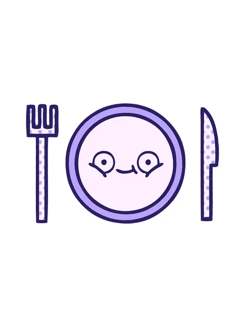 Twinkling stars effect animation of comic book style cartoon of a dinner plat Vídeos de archivo 324307151