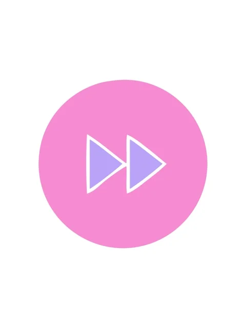 Twinkling stars effect animation of flat symbol of a fast forward button icon Stock Footage 324169294