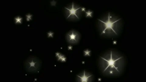 Twinkling stars motion graphics with night background Stock Footage 138546996