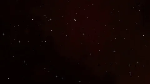 Twinkling stars over red cloud Stock Footage 71200712