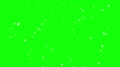 Twinkling Stars Overlay Exploding from the Center on Green Screen Stock Footage 313169517