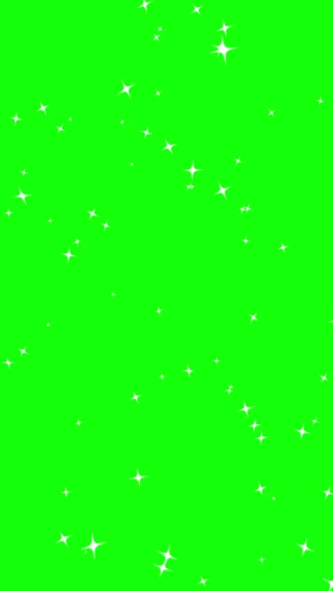 Twinkling Stars Overlay Exploding from the Center on Green Screen Stock Footage 313169521
