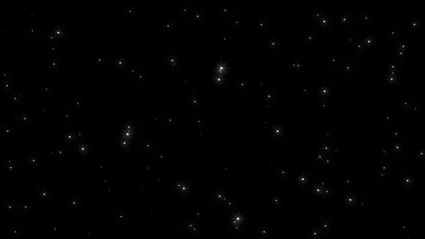 Twinkling stars in sky loop Stock Footage