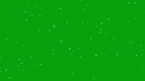 Twinkling stars in space motion graphics with green screen background Stock Footage 297364273