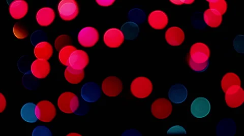 Twinkling strings with bokeh effect Stock Footage 54683217