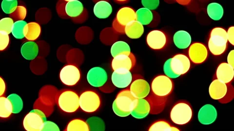 Twinkling strings with bokeh effect Stock Footage 54683361