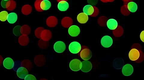 Twinkling strings with bokeh effect Stock Footage 54683465