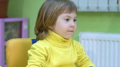 Twins are doing exercises for hands Stock Footage 64124548