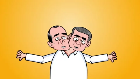 Twins Characters Talking Stock Footage 227483685