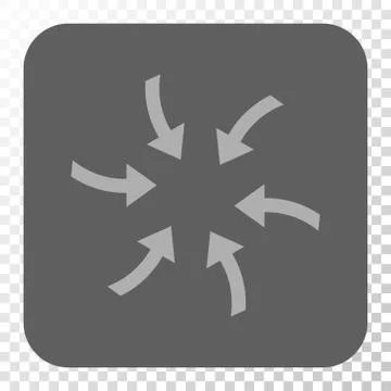 Twirl Arrows Rounded Square Button Stock Illustration