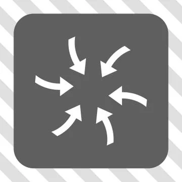 Twirl Arrows Rounded Square Button Illustrazione stock