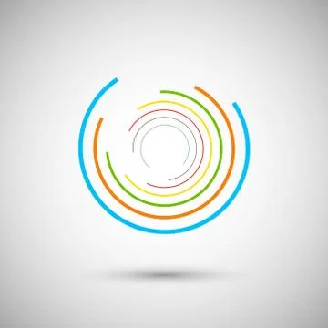 The twirl elements of a simple design イラスト素材