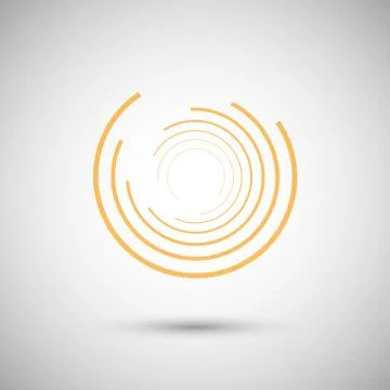 The twirl elements of a simple design Stock Illustration