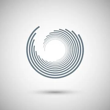 The twirl elements of a simple design Stock Illustration