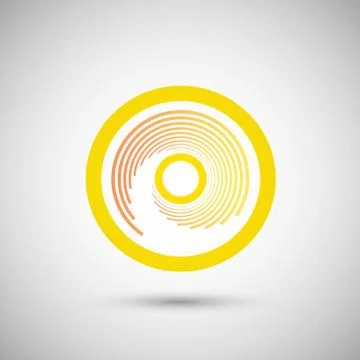 The twirl elements of a simple design Stock Illustration