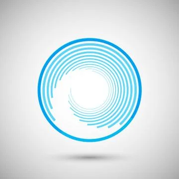 The twirl elements of a simple design Illustrazione stock