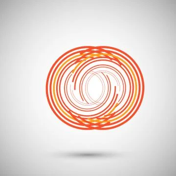 The twirl elements of a simple design Stock Illustration