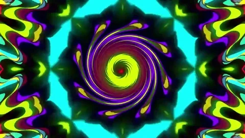 Twirl kaleidoscopic motion background Video stock 72657926