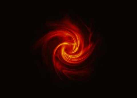 Twirl motion of bright explosion flash on black backgrounds Ilustração Stock