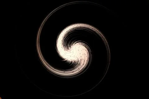 Twirl motion of bright explosion flash on black backgrounds Stock Photos