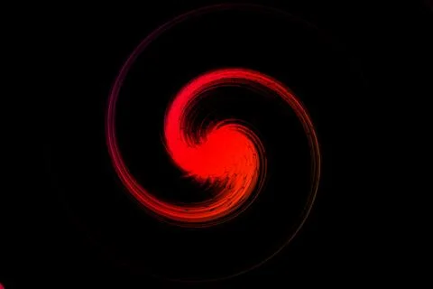 Twirl motion of bright explosion flash on black backgrounds Stock Photos