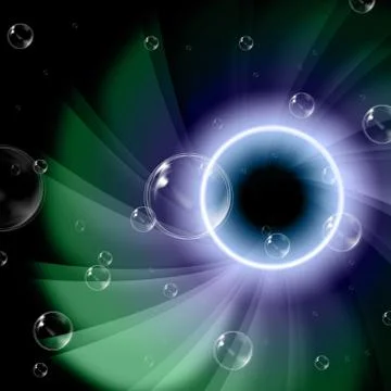Twirl space indicating glaring illuminated and glow Stock Illustration