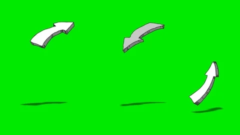 Twirling 3 arrows Stock Footage 100281755