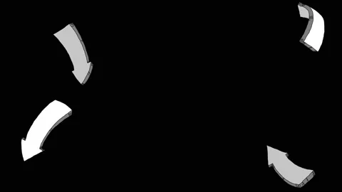 Twirling and rounding arrows Video stock 148202529