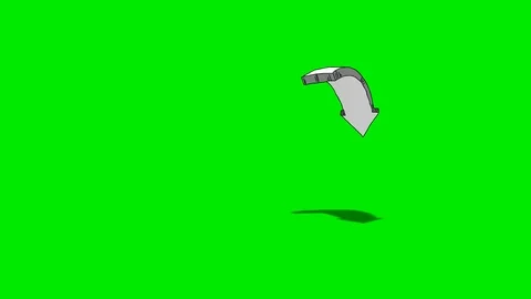 Twirling arrow goes to far Video stock 100396941