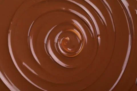 Twirling chocolate Foto stock