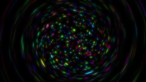 Twirling Colorful Glitters Background Loop Stock Footage 240320713