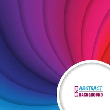 Twirling rainbow background with  text container Stock Illustration