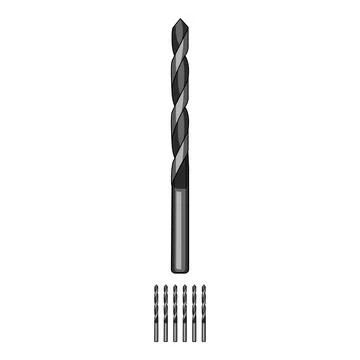 Twist drill bit cartoon vector graphic Ilustración de archivo